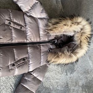 SAM Girl Puffer Coat with real fur size 18-24m